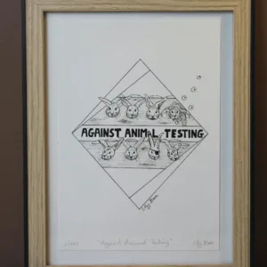 Against animal testing