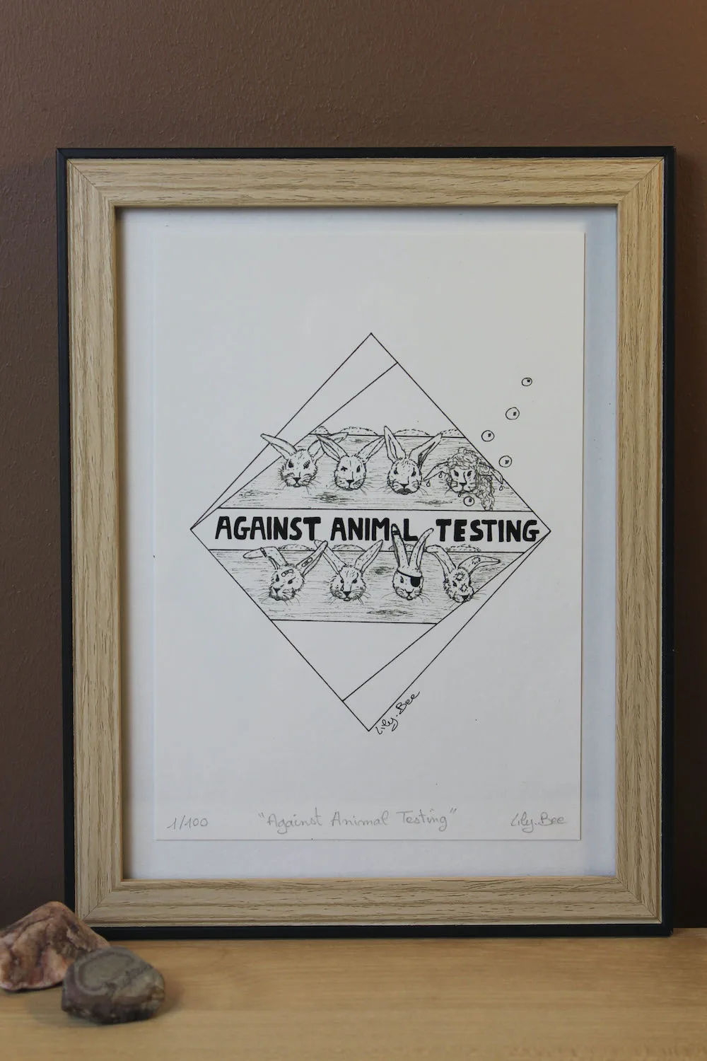 Against animal testing