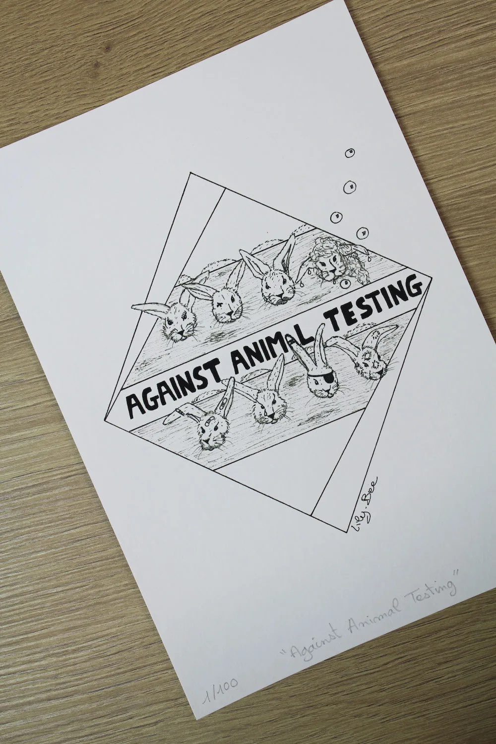 Against animal testing