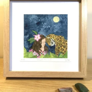 respeto animal aquarelle encadré