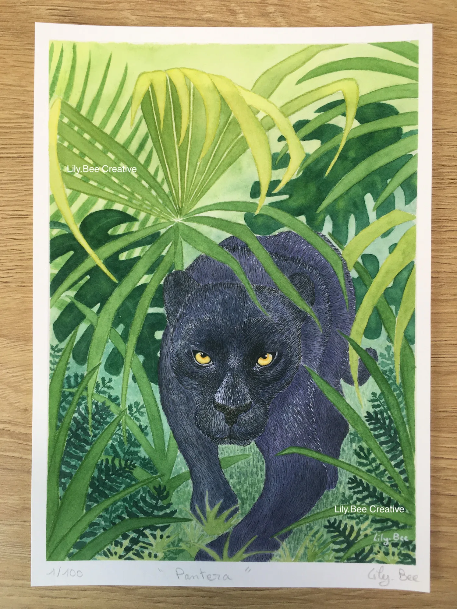 Pantera (Illustration Aquarelle) – Image 2