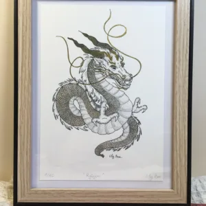 ryujin illustration encadrée