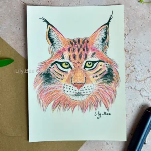 Carte animal totem LYNX : observation clairvoyance, sagesse