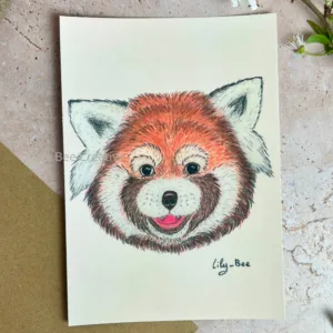 Carte animal totem PANDA ROUX : douceur, autonomie, non conformisme