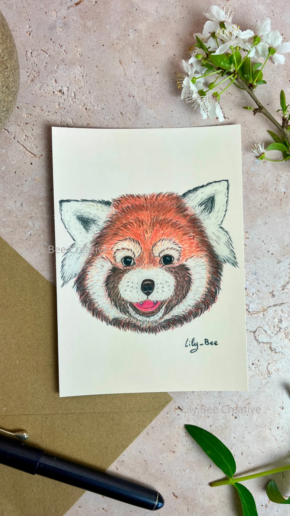 Carte animal totem PANDA ROUX : douceur, autonomie, non conformisme