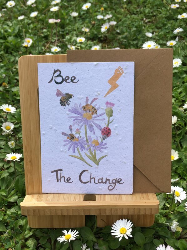 carte à planter bee the change enveloppe