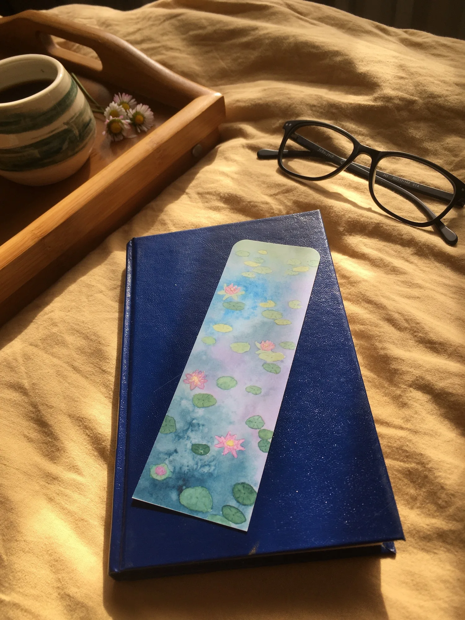 marque page nymphéas livre recto