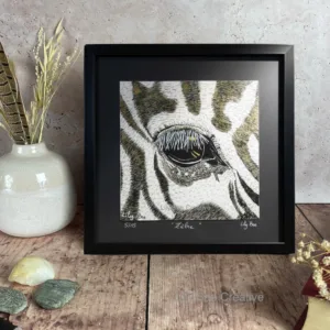 Regard animal "ZÈBRE" (symbole originalité et sociabilité)