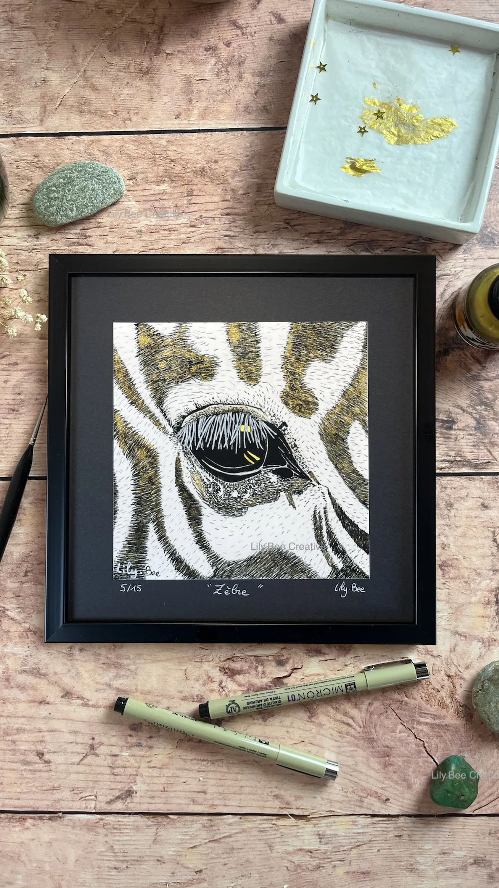 Regard animal "ZÈBRE" (symbole originalité et sociabilité) – Image 2