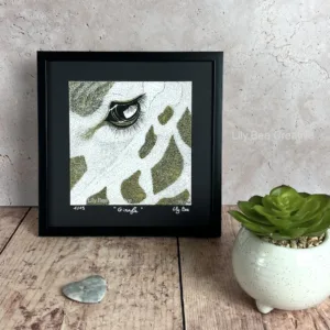 cadre girafe regard animal